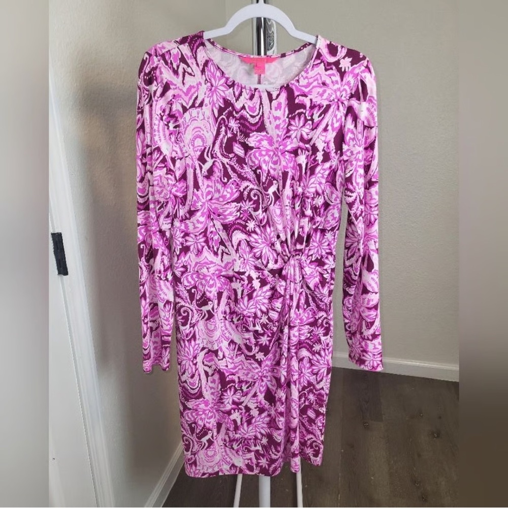 NWOT Lynn Twist Detail Long Sleeve Jersey Dress Size Medium